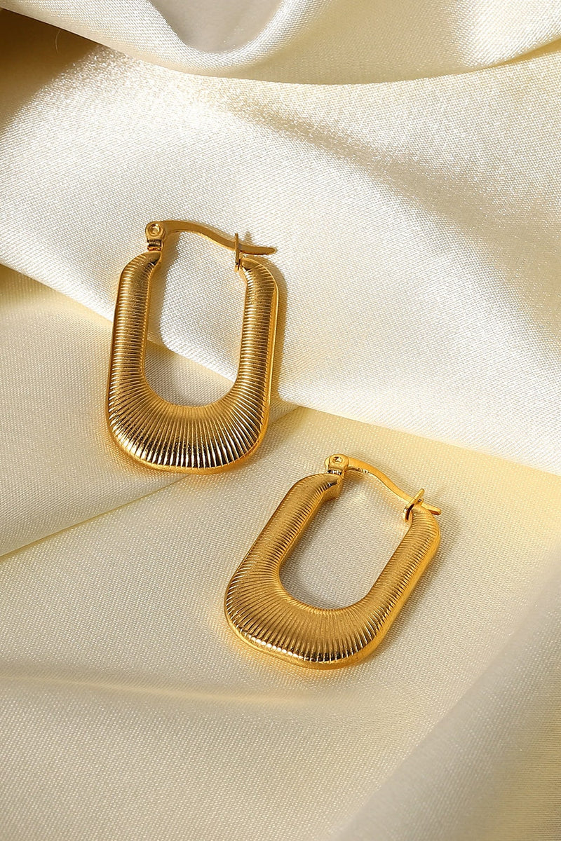 Good Luck Charm Screw-Thread U-Shaped Earrings Trandify deal