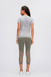 Millennia Round Neck Short Sleeve Active T-Shirt Trandify deal