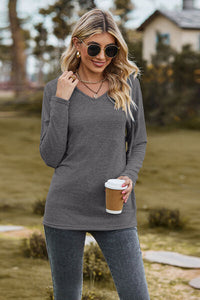Drawstring Dropped Shoulder Hooded T-Shirt Trandify deal