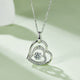 Moissanite 925 Sterling Silver Heart Necklace Trandify deal