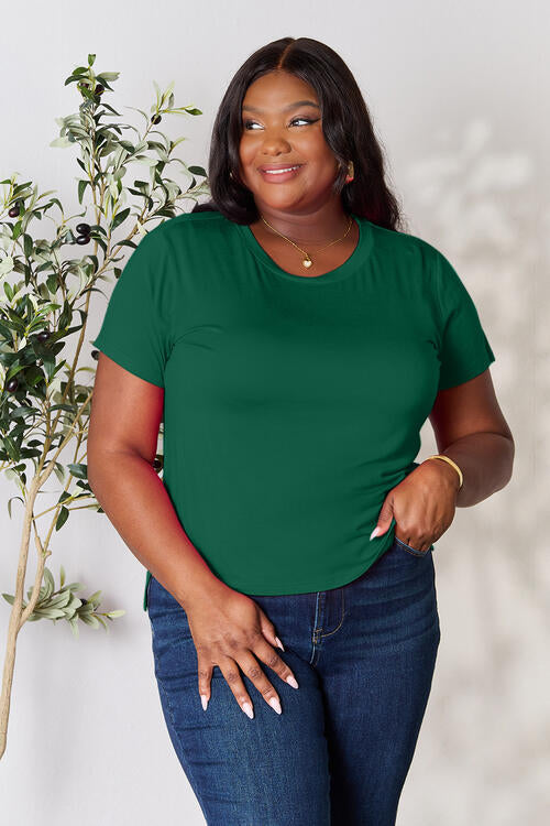 Basic Bae Full Size Round Neck Short Sleeve T-Shirt Trandify deal