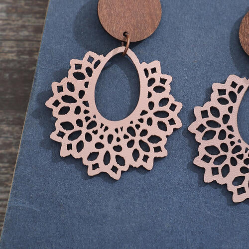 Geometric Cutout Dangle Earrings Trandify deal