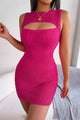 Cutout Sleeveless Knit Dress Trandify deal