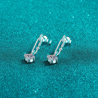 2 Carat Moissanite 925 Sterling Silver Earrings Trandify deal