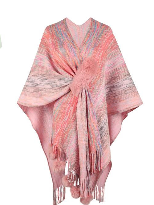 Boho Chic Fringe Hem Poncho for Women - TrandifyDeal