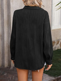 Button Up Dropped Shoulder Shirt Trandify deal