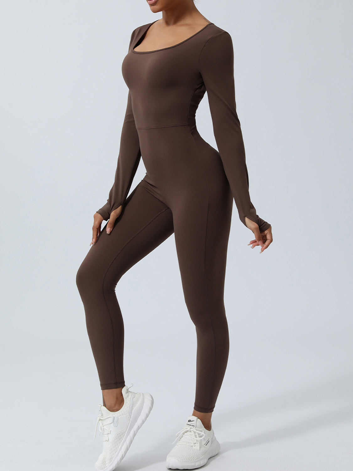 Twisted Backless Long Sleeve Jumpsuit Trandify deal