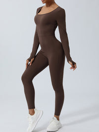Twisted Backless Long Sleeve Jumpsuit Trandify deal