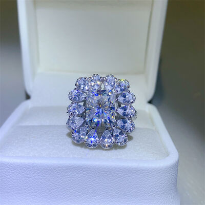 3 Carat Moissanite 925 Sterling Silver Ring Trandify deal