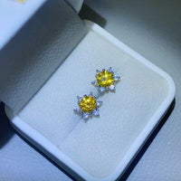 2 Carat Moissanite 925 Sterling Silver Stud Earrings Trandify deal