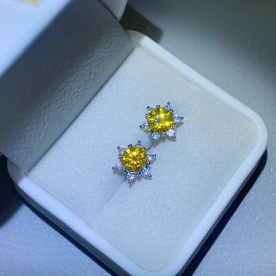 2 Carat Moissanite 925 Sterling Silver Stud Earrings Trandify deal