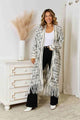 Angel wings Multicolored Open Front Fringe Hem Cardigan Trandify deal