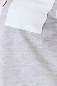 Double Take Color Block Curved Hem Shirt Trandify deal