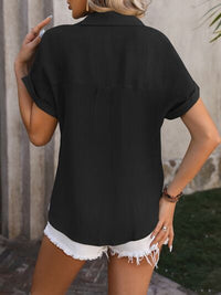 Button Up Short Sleeve Shirt Trandify deal