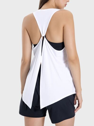 Millennia Round Neck Wide Strap Active Tank Trandify deal