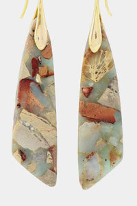 Handmade Natural Stone Dangle Earrings Trandify deal