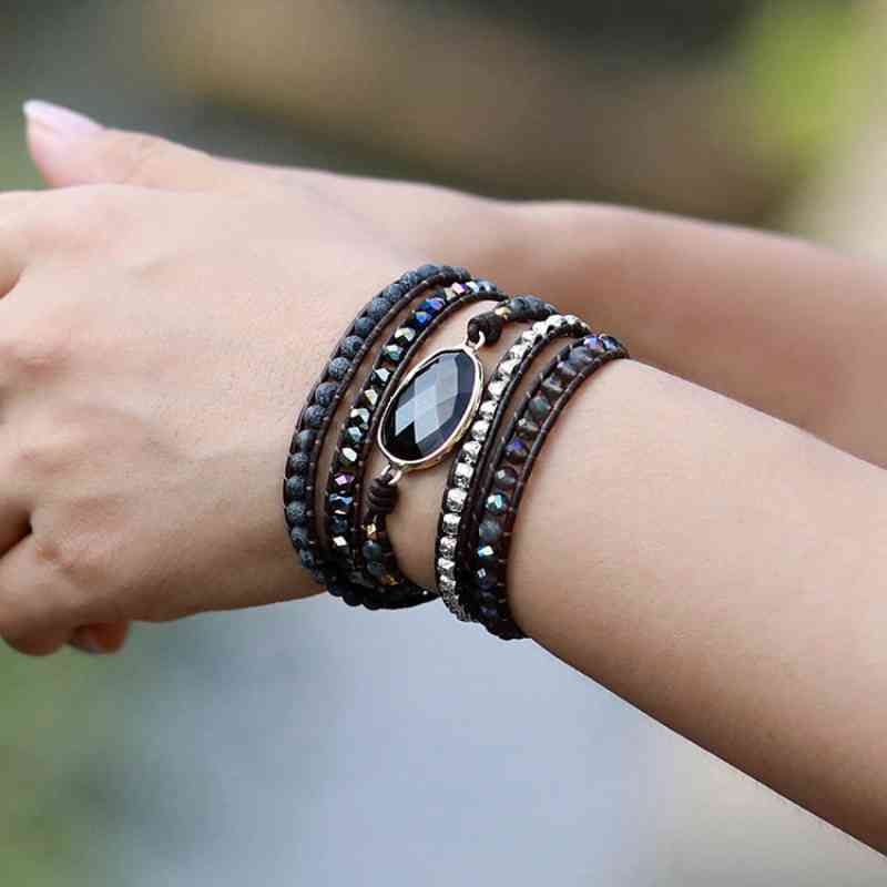 Agate Beaded Bracelet Trandify deal