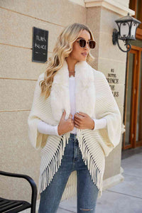 Stylish Long Sleeve Poncho for Layering - TrandifyDeal