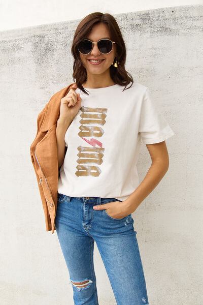 Simply Love Full Size MAMA Short Sleeve T-Shirt Trandify deal