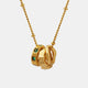 Titanium Steel Inlaid Zircon Pendant Necklace Trandify deal