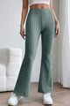 Basic Bae Full Size Ribbed High Waist Flare Pants Trandify deal