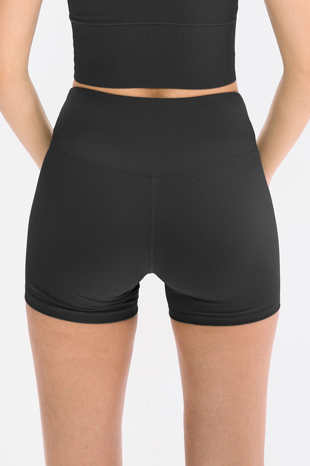 Slim Fit Wide Waistband Sports Shorts Trandify deal