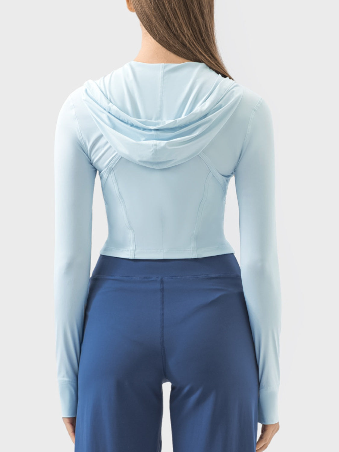 Millennia Zip Up Hooded Long Sleeve Active Outerwear Trandify deal