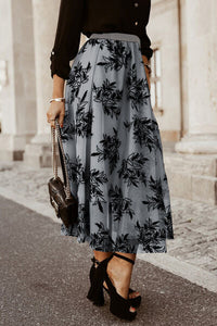 Embroidered High Waist Maxi Skirt Trandify deal