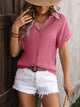 Button Up Short Sleeve Shirt Trandify deal