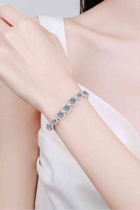 925 Sterling Silver 10.4 Carat Moissanite Bracelet Trandify deal