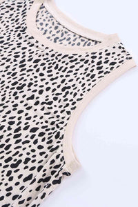 Printed Round Neck Tank - Trandify Deal