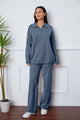 Dropped Shoulder Sweater and Long Pants Set Trandify deal
