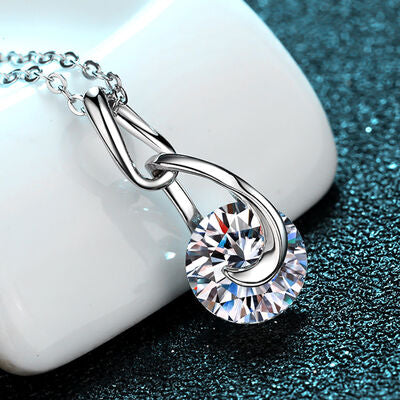 2 Carat Moissanite 925 Sterling Silver Necklace Trandify deal