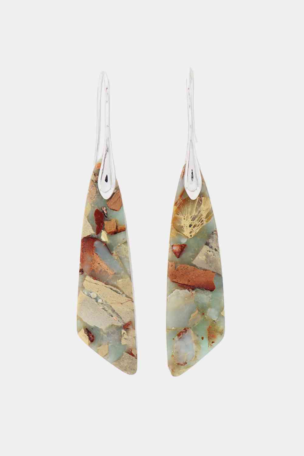 Handmade Natural Stone Dangle Earrings Trandify deal