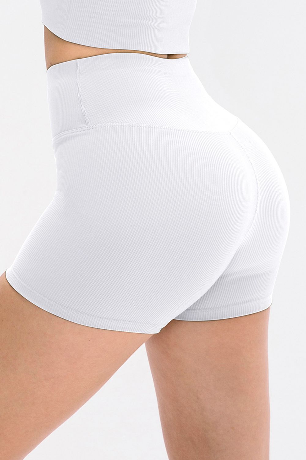 Slim Fit Wide Waistband Sports Shorts Trandify deal