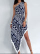 Fringe Printed Single Shoulder Dress Trandify deal