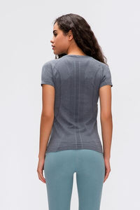 Millennia Round Neck Short Sleeve Active T-Shirt Trandify deal