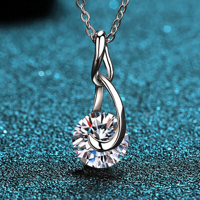2 Carat Moissanite 925 Sterling Silver Necklace Trandify deal