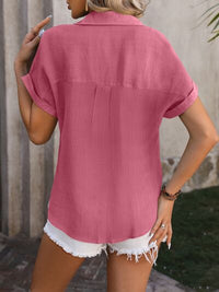 Button Up Short Sleeve Shirt Trandify deal