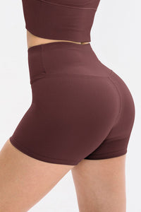 Slim Fit Wide Waistband Sports Shorts Trandify deal