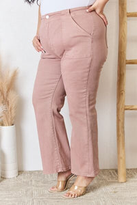 RISEN Full Size High Rise Ankle Flare Jeans Trandify deal