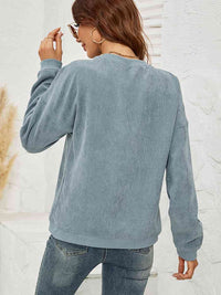 Round Neck Long Sleeve MAMA Graphic Sweatshirt Trandify deal