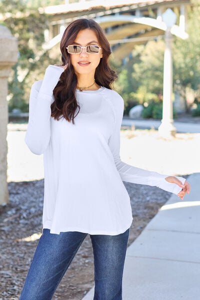 Basic Bae Full Size Round Neck Long Sleeve T-Shirt Trandify deal