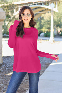 Basic Bae Full Size Round Neck Long Sleeve T-Shirt Trandify deal