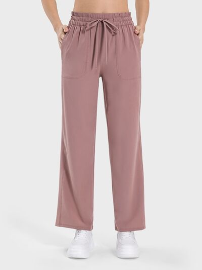 Millennia Drawstring Pocketed Active Pants Trandify deal