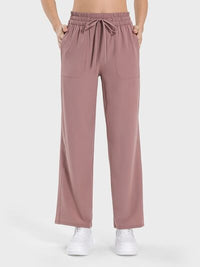 Millennia Drawstring Pocketed Active Pants Trandify deal