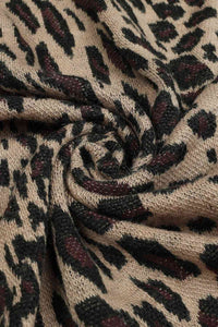Leopard Open Front Poncho Trandify deal