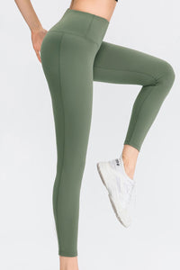 Wide Waistband Slim Fit Long Sports Pants Trandify deal