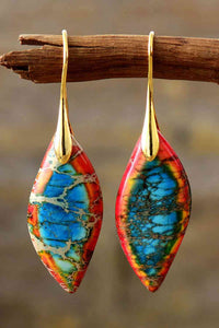 Handmade Natural Stone Dangle Earrings Trandify deal