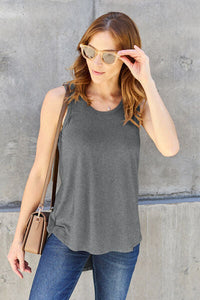 Basic Bae Full Size Round Neck Tank Trandify Deal